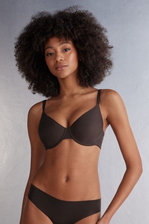 Beige Brown Intimissimi Francesca Ultimate Balconette Women Bra | 7569OUIFJ