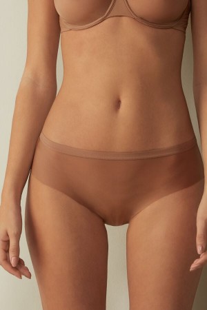 Beige Intimissimi Invisible Touch Women Briefs | 8763WBGAX