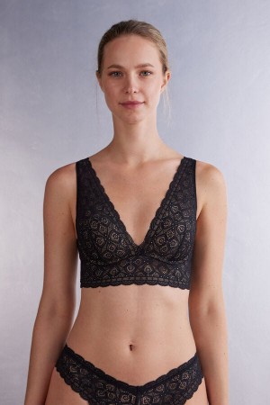 Black Intimissimi Asia Balconette Women Bra | 9234BMRWC