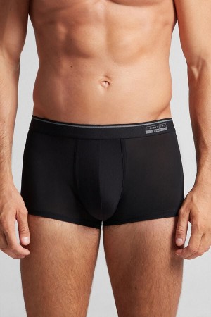 Black Intimissimi Super Fresh Micro-Mesh Men Boxer | 2451LVCGR