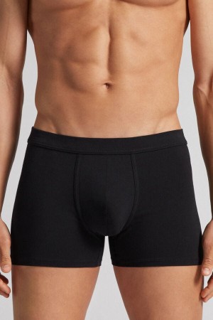 Black Intimissimi Superior Cotton Men Boxer | 8491DKUBW