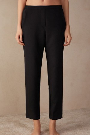 Black Intimissimi TrouPockets Women Trousers | 5689AJOQF