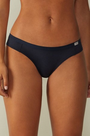 Blue Intimissimi Cotton Women Panties | 9350RDPVQ