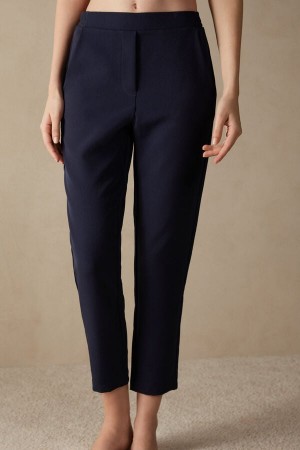 Blue Intimissimi TrouPockets Women Trousers | 7921SDLPQ