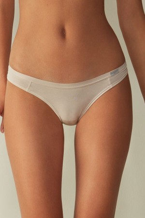 Cream Pink Intimissimi Cottonzilian Women Briefs | 2683KSFLG