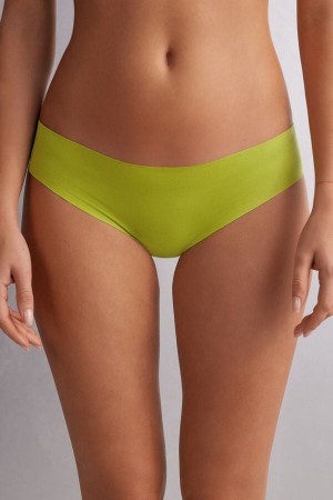 Green Intimissimi Seamless Cotton Women Panties | 4723INKAV