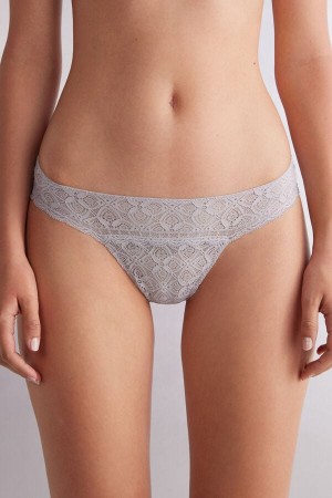 Grey Intimissimi Lacezilian Women Briefs | 1745RNVJB