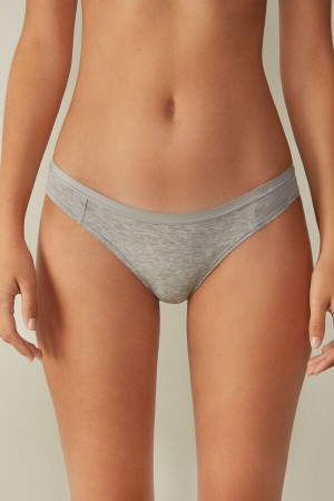 Light Grey Intimissimi Cotton Women Panties | 6143NWCRT