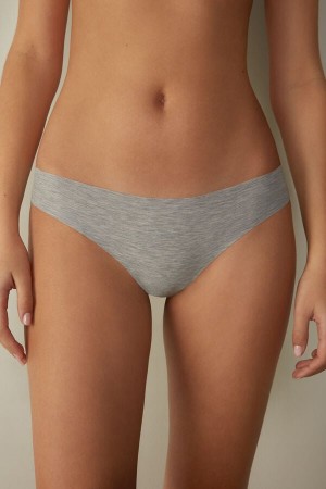 Light Grey Intimissimi Seamless Cottonzilian Women Briefs | 2108HDGIW