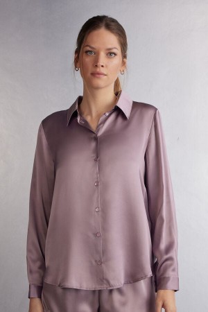 Pink Intimissimi Silk Women Shirt | 2089IQPHB