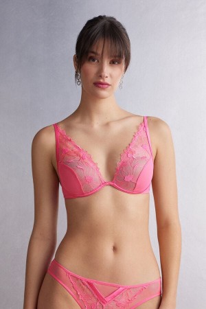 Pink Intimissimi Sweet Like Sugar Elena Balconette Women Bra | 6972HDICK