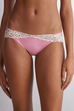 Pink / White Intimissimi Pretty Flowers Women Panties | 5186NSYJL