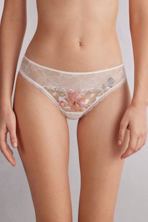 White Intimissimi Summer Sunsetzilian Women Briefs | 5491DZOMQ