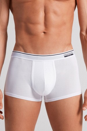 White Intimissimi Super Fresh Micro-Mesh Men Boxer | 8364UKTYE