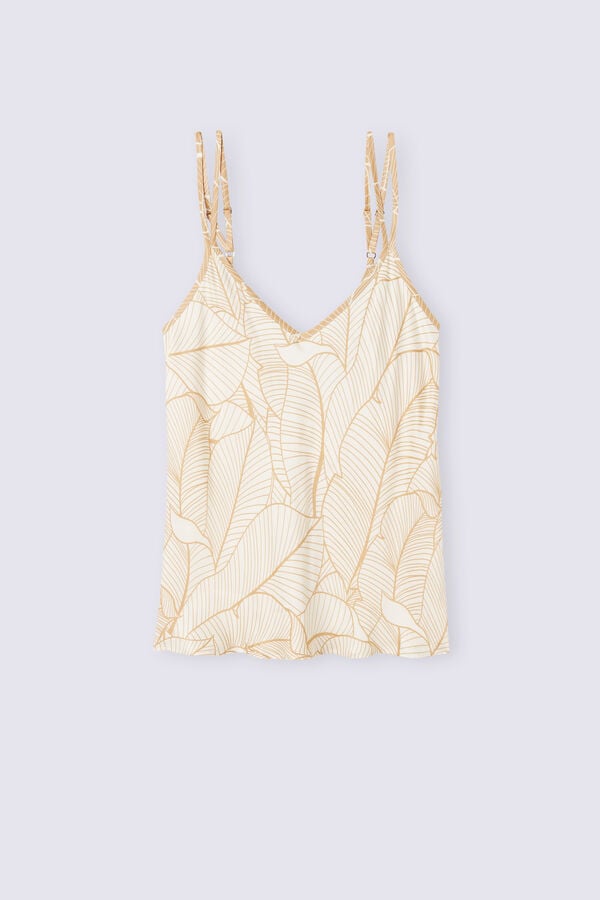 Beige Intimissimi Golden Hour Satin Camisole Women Tank Top | 8179GWERY