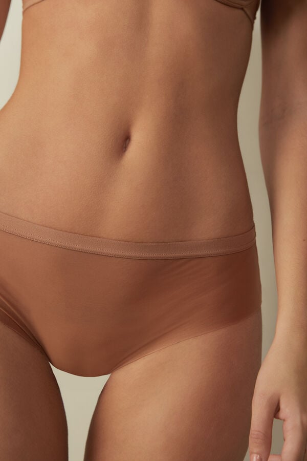 Beige Intimissimi Invisible Touch Women Briefs | 8763WBGAX