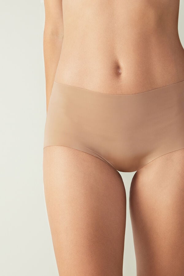 Beige Intimissimi Seamless Microfiber Hipster Women Briefs | 4507ARKVH