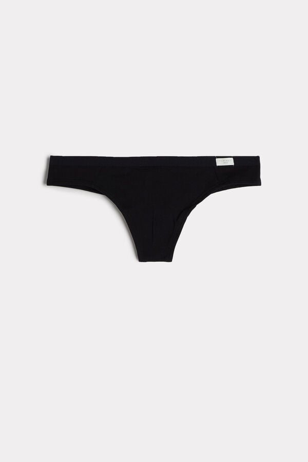 Black Intimissimi Cottonzilian Women Briefs | 4913QGRNF