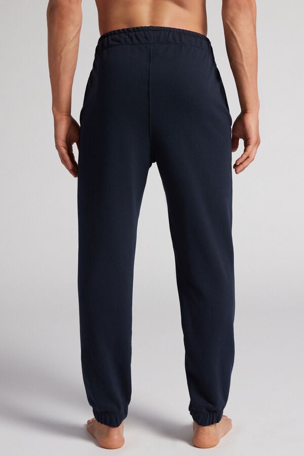 Black Intimissimi Full Length Lightweight Sweat Men Pants | 4183OLDCE