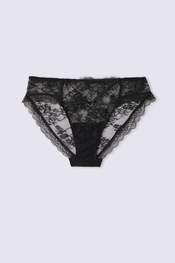 Black Intimissimi Intricate Surface Women Panties | 6051BFYAH