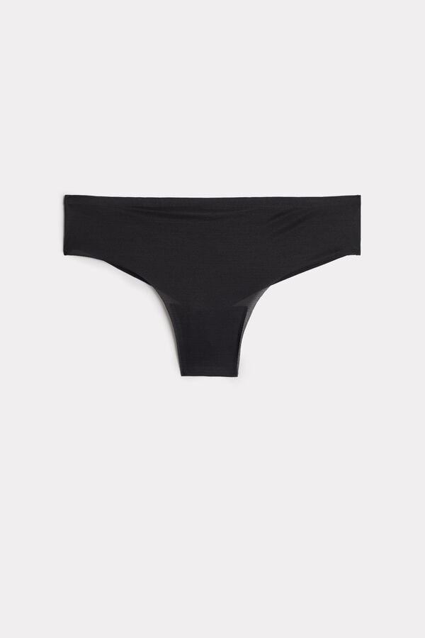 Black Intimissimi Invisible Touchzilian Women Briefs | 7281YFOAX