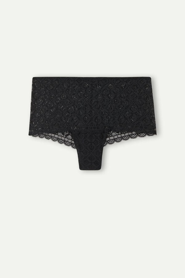 Black Intimissimi Lace Hipster Women Briefs | 0873YJEIZ