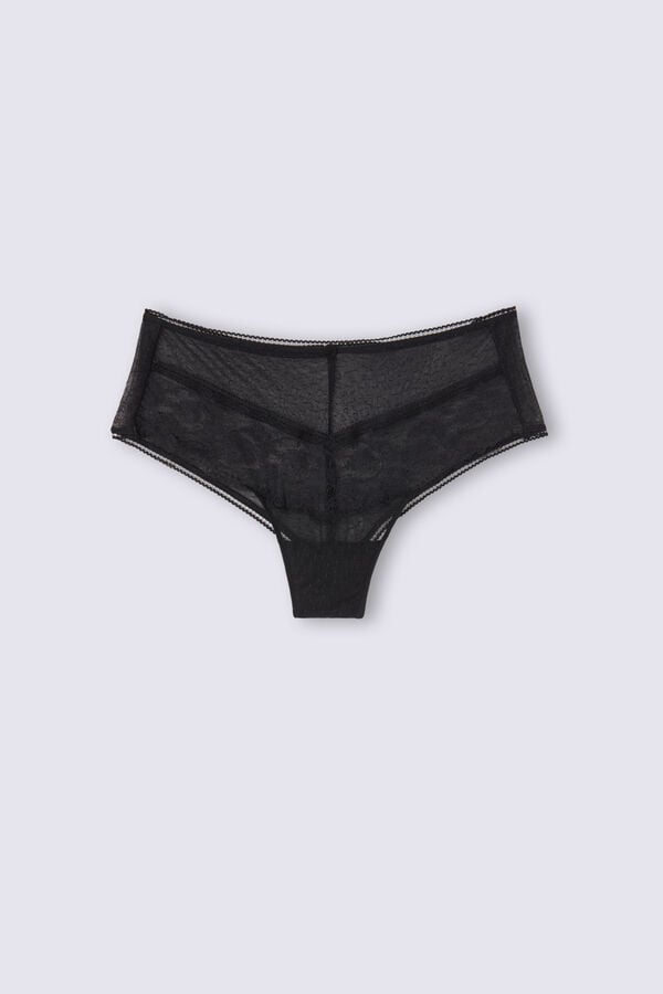 Black Intimissimi Lace Never Gets Old Hipsterzilian Women Briefs | 1609ZLBVQ