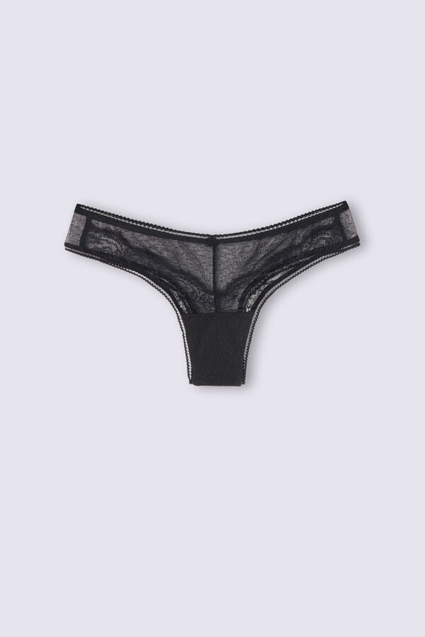 Black Intimissimi Lace Never Gets Oldzilian Women Briefs | 5648WJPDF