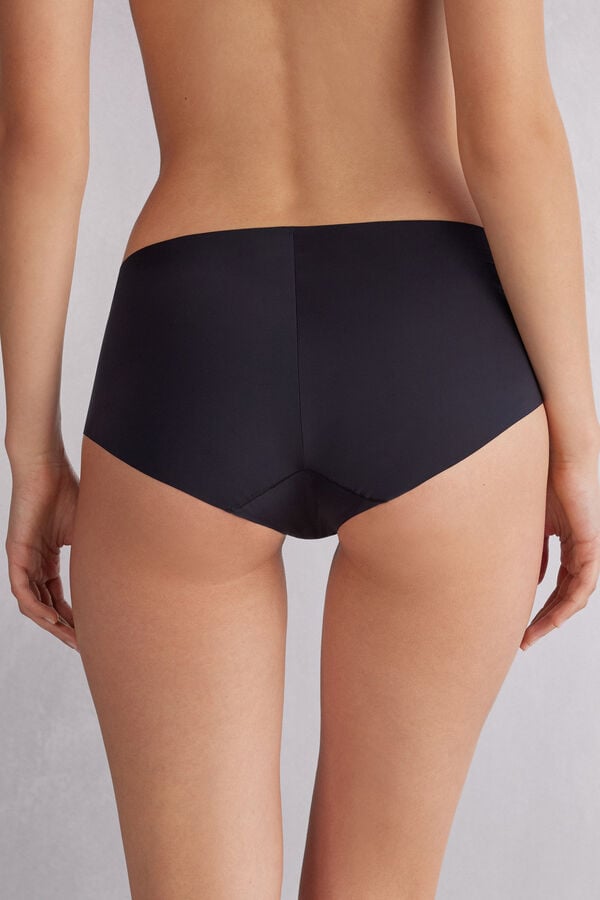 Black Intimissimi Seamless Microfiber Hipster Women Briefs | 9138ULRSY