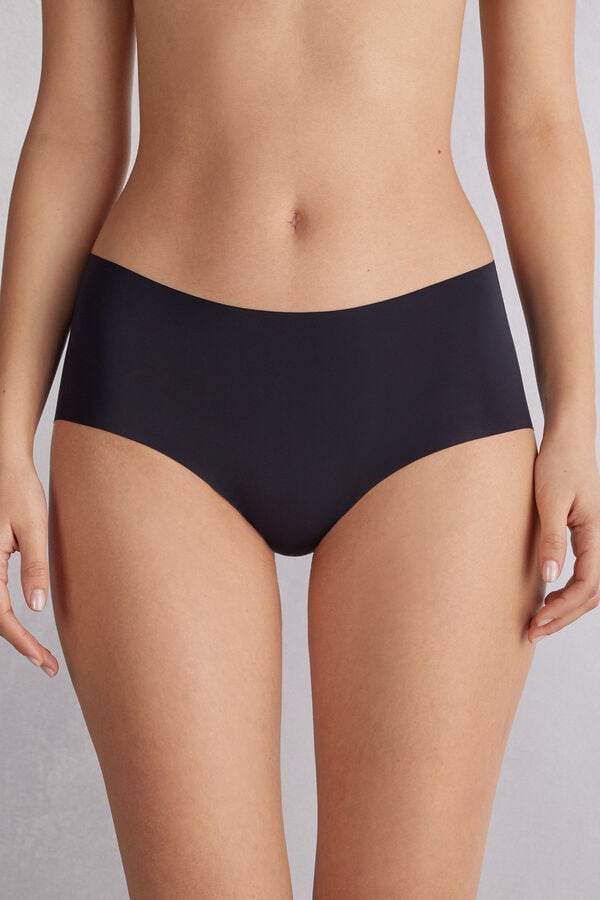 Black Intimissimi Seamless Microfiber Hipster Women Briefs | 9138ULRSY