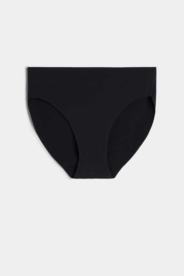 Black Intimissimi Seamless Microfiber Women Panties | 3528CPBRH