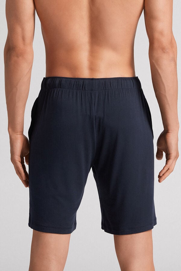 Black Intimissimi Silk And Modal Men Shorts | 9432KXOMT