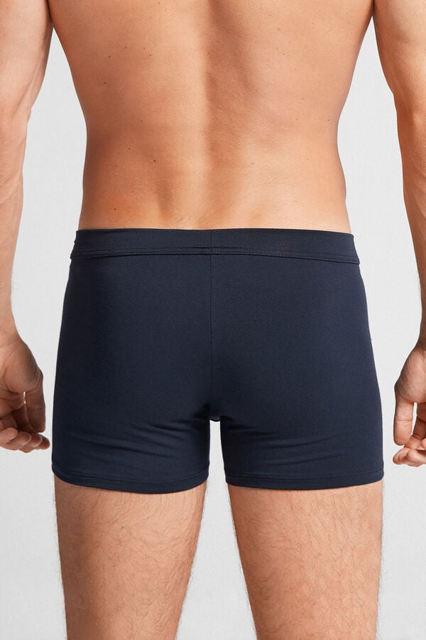 Black Intimissimi Superior Cotton Men Boxer | 8730ZXHFI