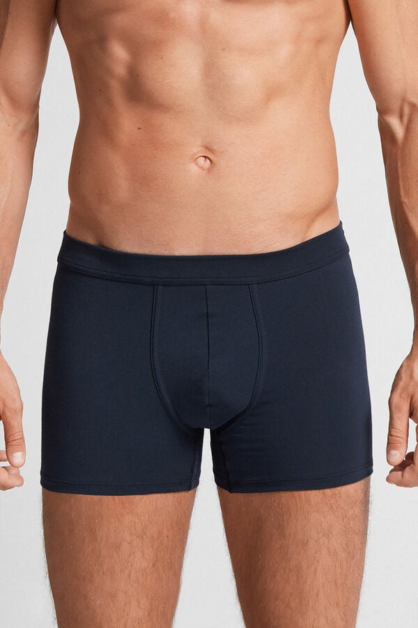 Black Intimissimi Superior Cotton Men Boxer | 8730ZXHFI