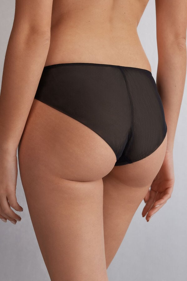 Black / Beige Intimissimi Luxury Moments Women Panties | 8351GSYPK