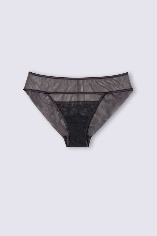 Black / Beige Intimissimi Luxury Moments Women Panties | 8351GSYPK