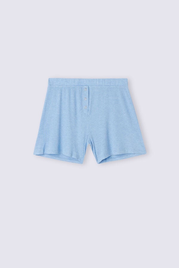 Blue Intimissimi Chic Comfort Modal Women Shorts | 7439MIJLO