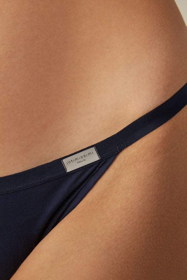 Blue Intimissimi Cotton String Women Panties | 2896UFOKT