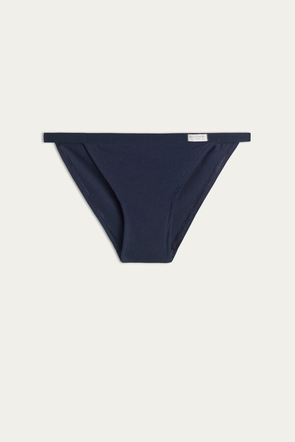 Blue Intimissimi Cotton String Women Panties | 2896UFOKT