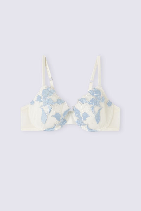 Blue Intimissimi Eternal Flowers Francesca Balconette Women Bra | 2076UGKQN