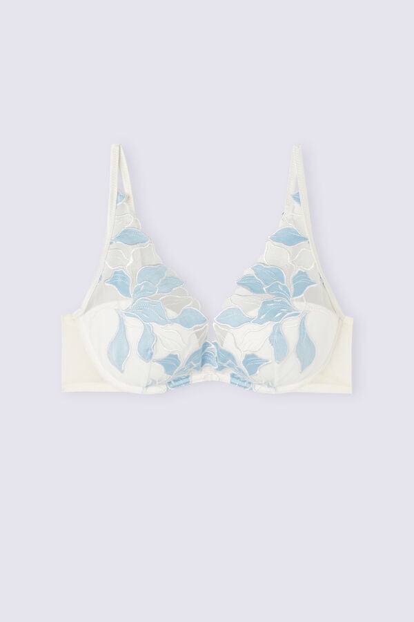 Blue Intimissimi Eternal Flowers Giorgia Balconette Women Bra | 6528UIPKY