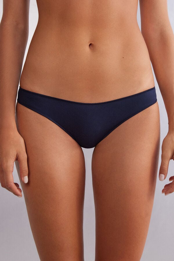 Blue Intimissimi Low Rise Cotton Women Panties | 7849JKBEP