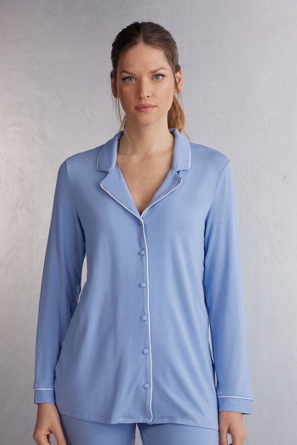 Blue Intimissimi Micromodal Women Pajamas | 2687YIZUJ