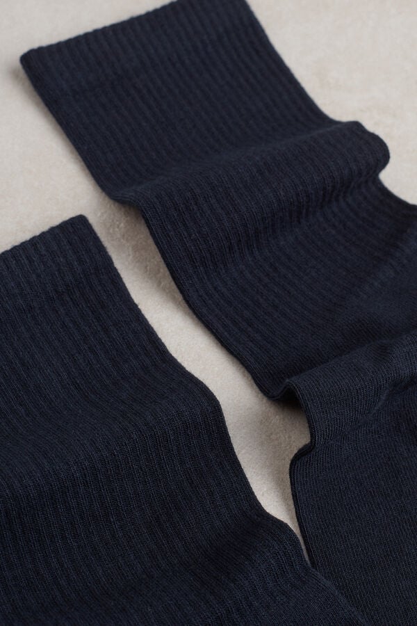 Blue Intimissimi Short Terrycloth Men Socks | 6283BEXKO