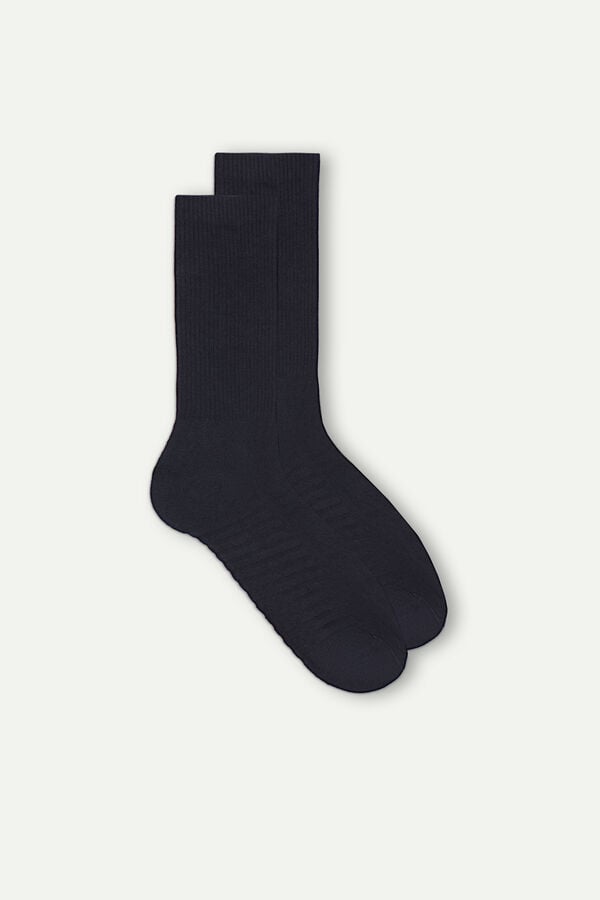 Blue Intimissimi Short Terrycloth Men Socks | 6283BEXKO