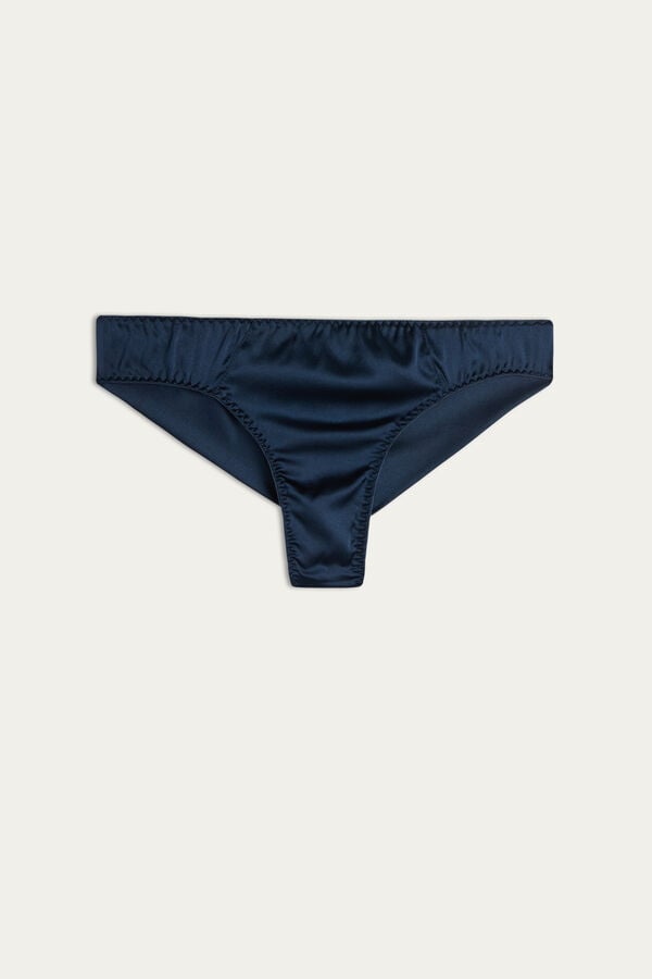 Blue Intimissimi Silk Cheeky Women Briefs | 7568HGVCO