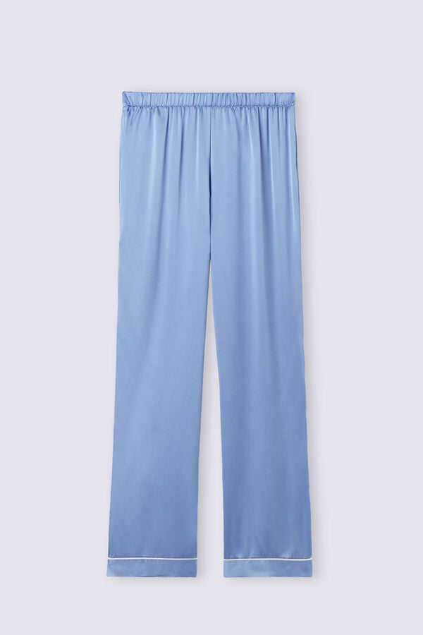 Blue Intimissimi Silk Satin Women Pants | 7301JNMXW