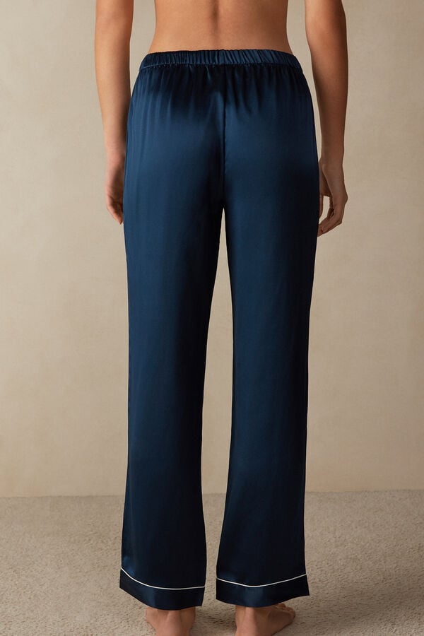 Blue Intimissimi Silk Satin Women Pants | 8124HESTK