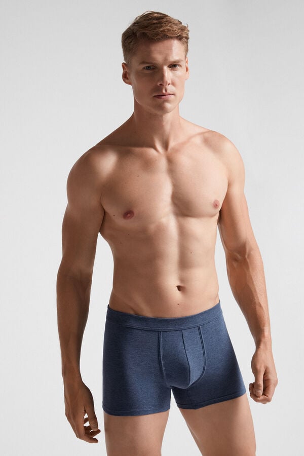 Blue Intimissimi Superior Cotton Men Boxer | 4562UHGED