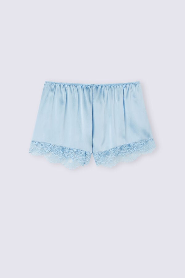 Blue Intimissimi The Most Romantic Season Silk Women Shorts | 1320QZVOJ